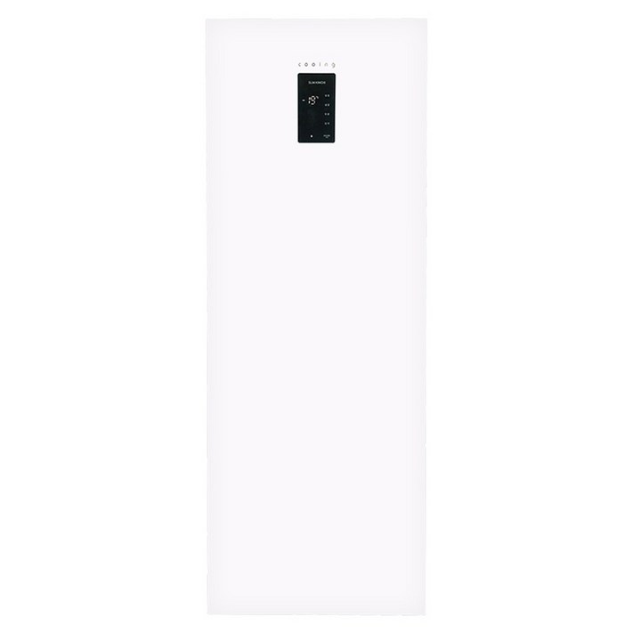 쿠잉전자 120L 1도어 스탠드 소형 김치냉장고  김치통 세트 방문설치, 화이트, K120SHBW