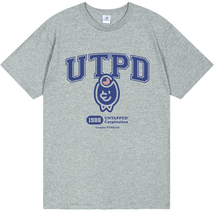언탭트 남성용 빅사이즈 UTPD 테드 그래픽 18수 반팔 티셔츠