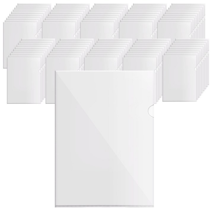 코멧 A4 L홀더, 투명, 100개 코멧 A4 L홀더, 투명, 100개