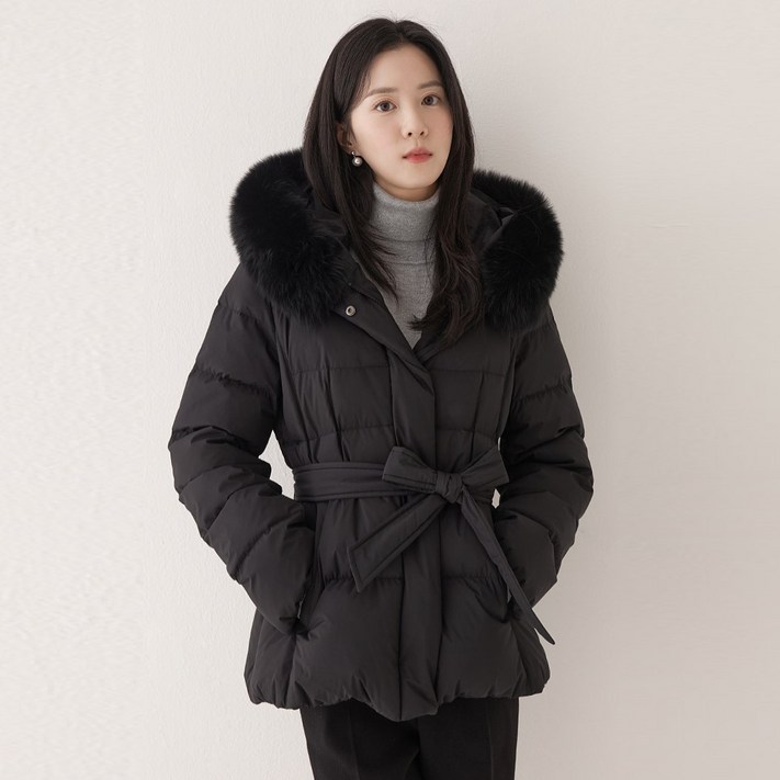 로엠 여성용 벨티드 숏다운 패딩 로엠 여성용 벨티드 숏다운 패딩