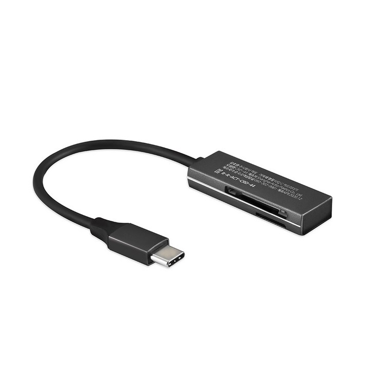 sd카드어댑터 엑토 C타입 USB 3.2 Gen1 OTG 멀티 카드리더기, CRD-44