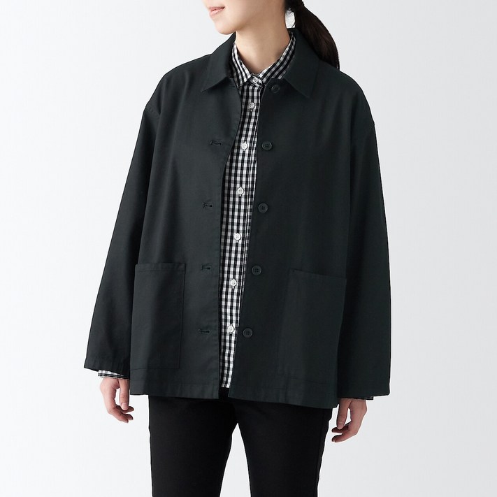 남방자켓 무인양품 여성용 케이폭 혼방 데님 셔츠 재킷 BDD97A3S