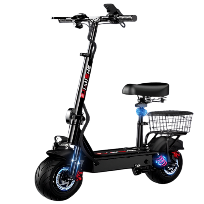 산타고 접이식 좌식 전동 킥보드 10인치 휴대용 전기 퀵보드, 48V 1500W 7080km, 1개