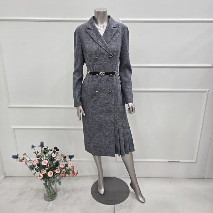 미니멈 MXCAWO8171MX 카라넥 사이드 플리츠