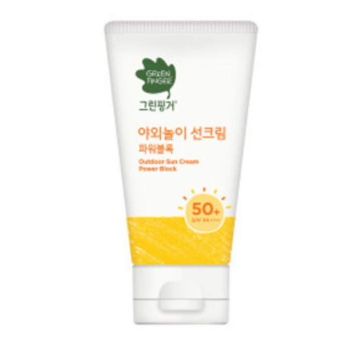 그린핑거 야외놀이 선크림 파워블록 SPF50 PA, 1개, 80ml