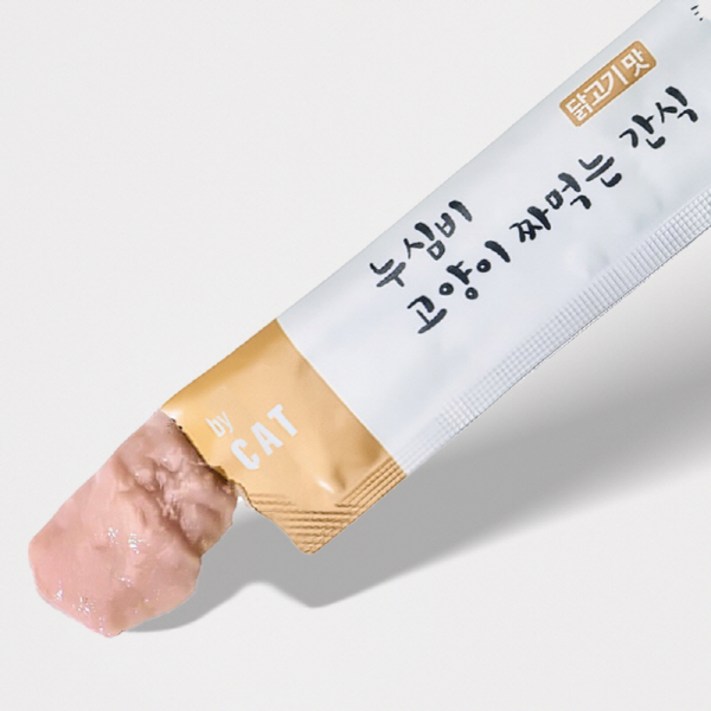 누심비 고양이 간식 15g 대용량 길고양이 100개 대용량, 닭고기맛100개