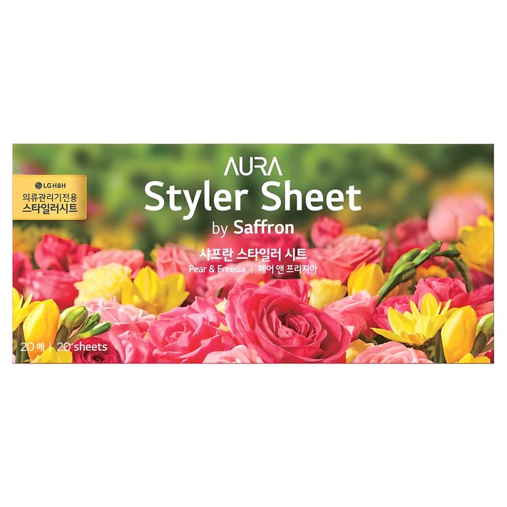 아우라 스타일러 시트 페어 앤 프리지아 본품