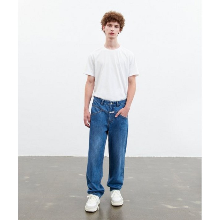 백화점매장 정품출고 마리떼프랑소와저버 청바지 MARITHE FRANCOIS GIRBAUD M XPOCKET TAPERED DENIM PANTS blue 1MG23CDP202B