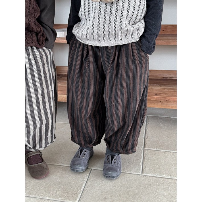 SunburstWonder 춘추 아동복 9부 바지 슬랙스 초롱 바지