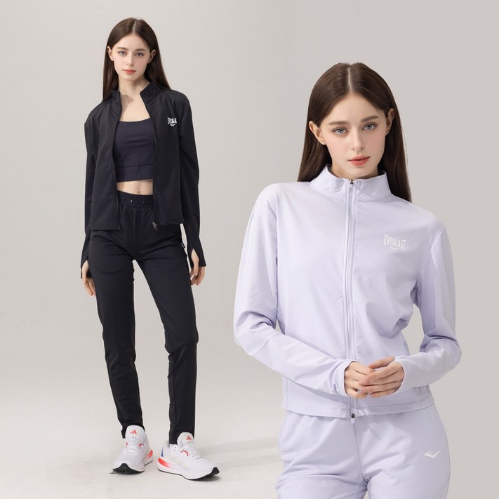 에버라스트 여성 러닝복 상하세트 러닝자켓  슬림핏 팬츠
