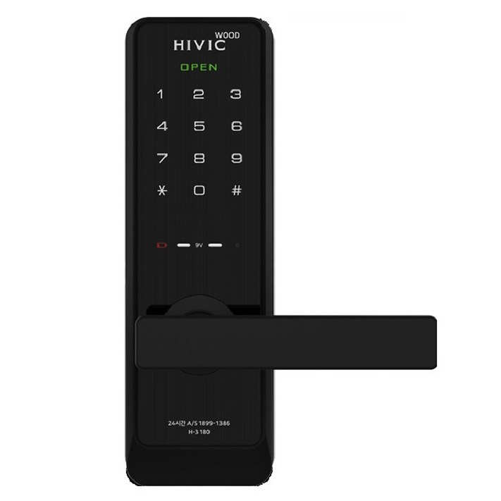 하이원 플러스 HIVIC H3180 목문형 방문 디지털도어락 나무문 목문 사무실 번호키
