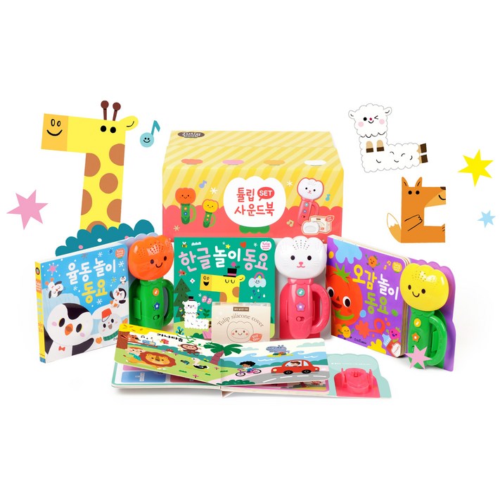 스마트베어 예림당 튤립 사운드북 한글이 세트 전 3권, One color  One Size, 상세 설명 참조