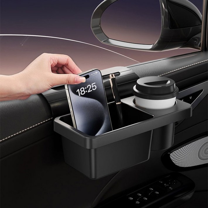 소리울 차량용 도어 수납박스 차량용 창틀 컵홀더 자동차 컵홀더