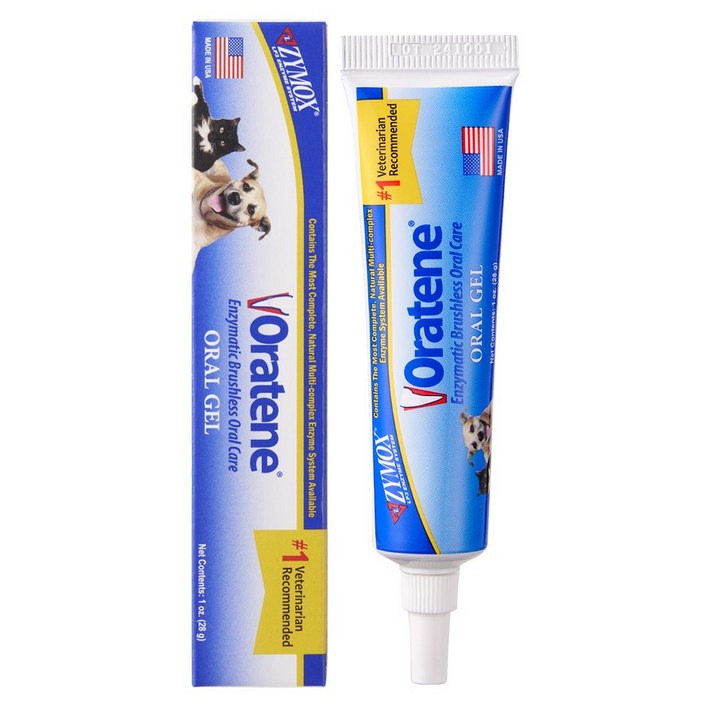 오라틴 안티셉틱 오랄 젤 28g 강아지 고양이 구강 관리 치약