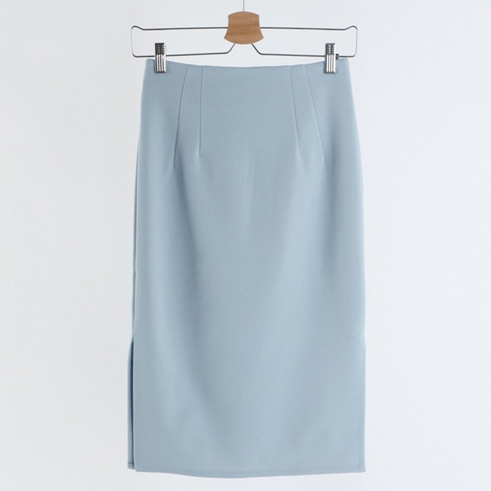 이푼아이 여성용 양옆트임 H라인 스판 펜슬 롱 스커트