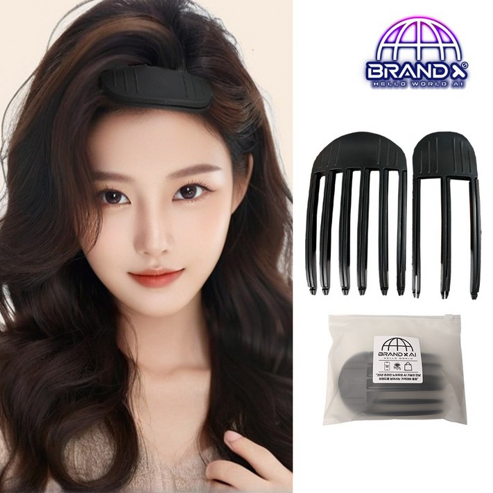 BrandxAI 2p 앞머리 볼륨 업 뿌리 정수리 살리기 헤어스타일링을 위한 매직 빗핀 BrandxAI 2p 앞머리 볼륨 업 뿌리 정수리 살리기 헤어스타일링을 위한 매직 빗핀