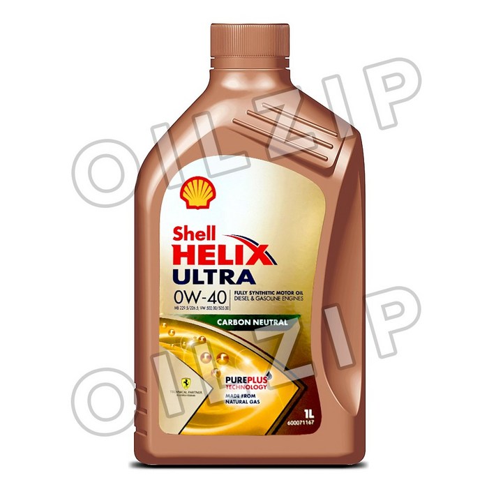 유럽쉘직수입 쉘 힐릭스 울트라 0W40 1리터 100합성 가솔린 엔진오일, 1개