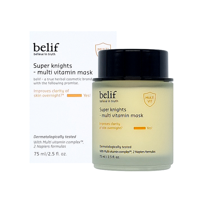 밤 사이 피부에 보습과 비타민을 충전해주는 빌리프 슈퍼 나이츠 멀티 비타민 마스크 75ml