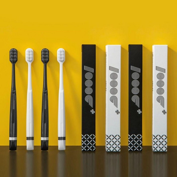 헤어 칫솔 부드러운 잇몸 초미세 성인용 보호 칫솔모, 1개, 1개입