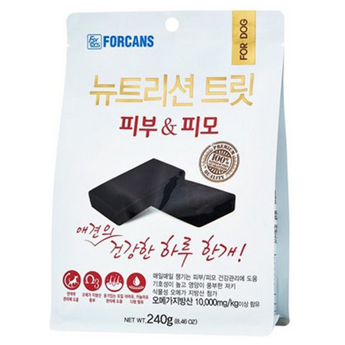 포켄스 뉴트리션 트릿 피부 피모 강아지 영양제 포켄스 뉴트리션 트릿 피부 피모 강아지 영양제