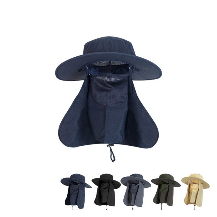 캡기어 아웃도어 햇빛가리개 등산모자 CG043, 네이비
