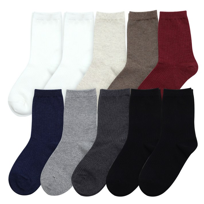 이지레그 여성용 어텀골지 양말 10p 세트