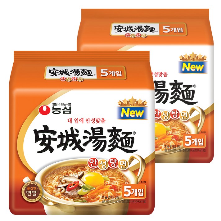 농심 안성탕면 125g, 10개