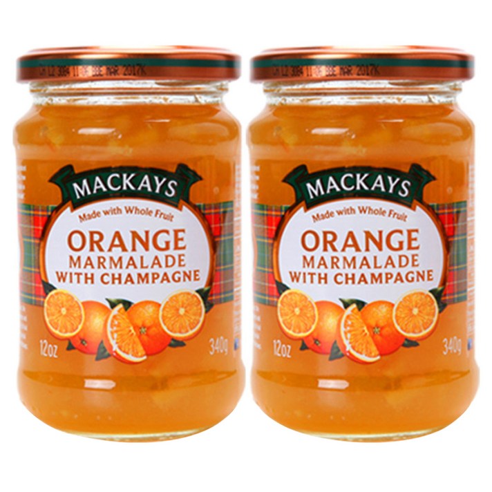 맥케이 오렌지 마멀레이드 잼, 340g, 2개입
