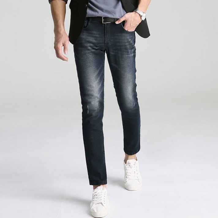업클라스 남성용 러프 워싱 청바지 a053