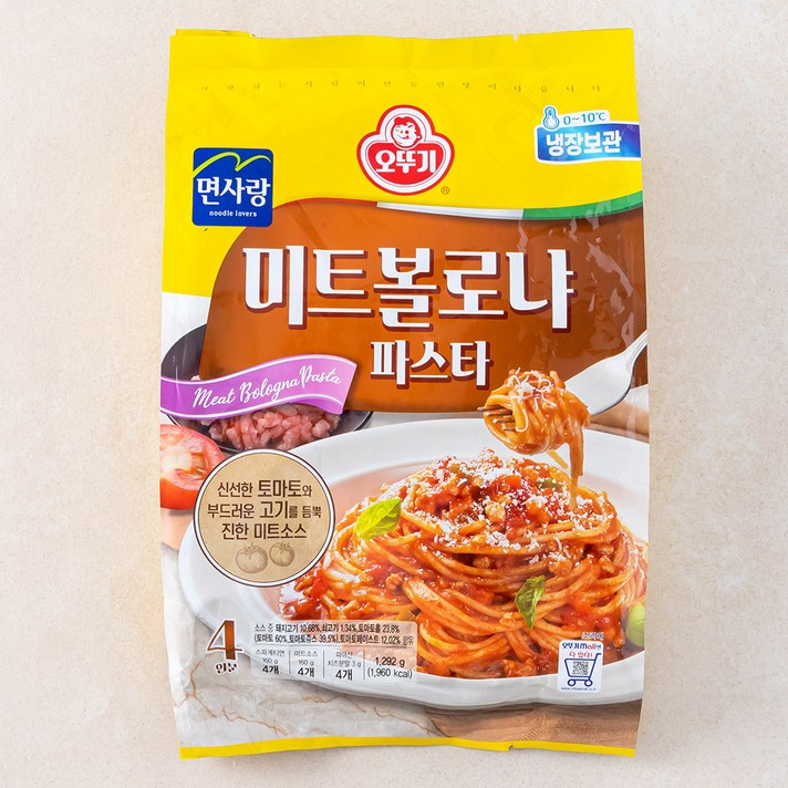
                                                        오뚜기 미트 볼로냐 파스타4인, 1292g, 1개
                                                    