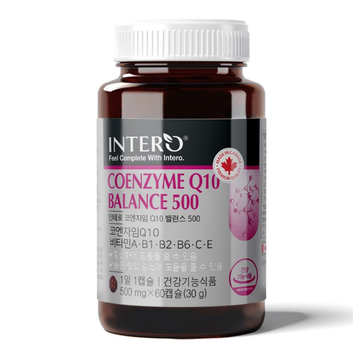 인테로 코엔자임Q10 코큐텐 30g, 60정, 1개