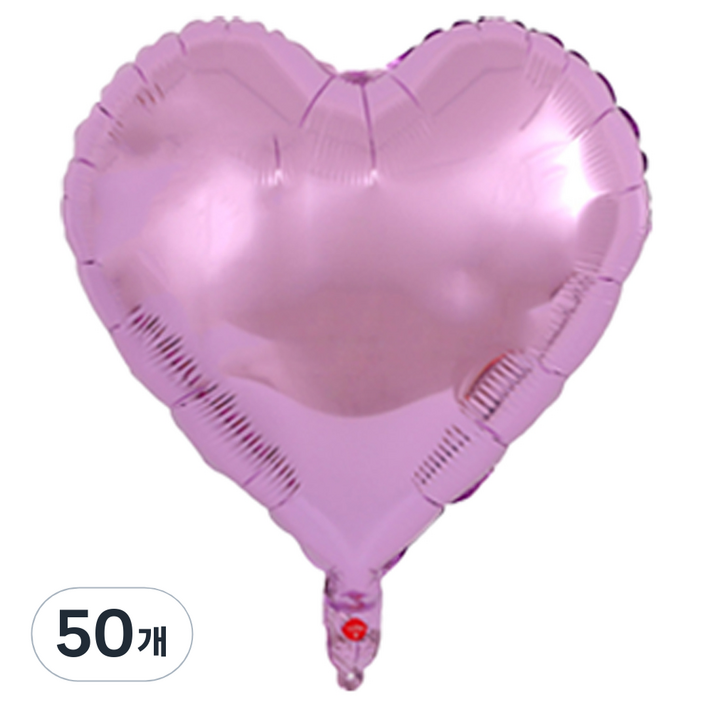 코히모 하트 은박 파티 풍선 45cm 5W0366, 50개, 퍼플