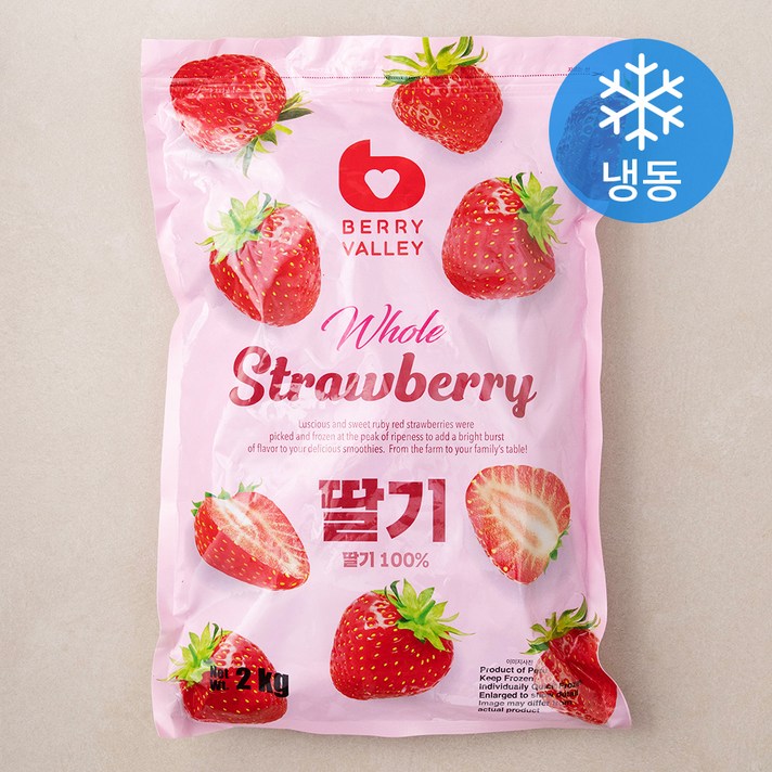 베리밸리 페루산 냉동딸기, 2kg, 1개