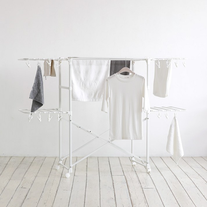 하우스레시피 이동식 유로형 빨래 건조대, 1개