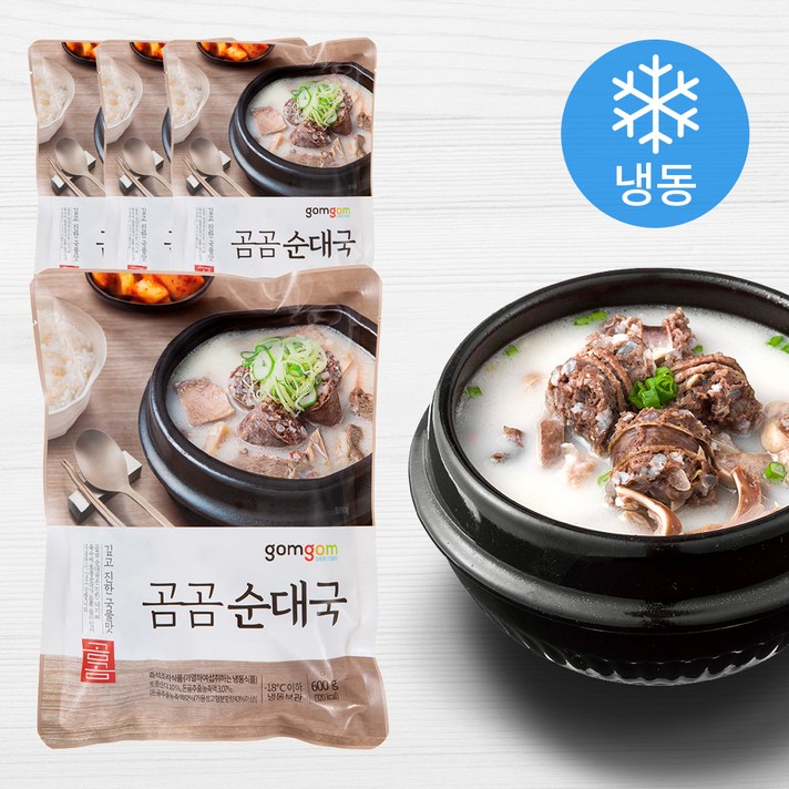 곰곰 순대국, 600g, 4개