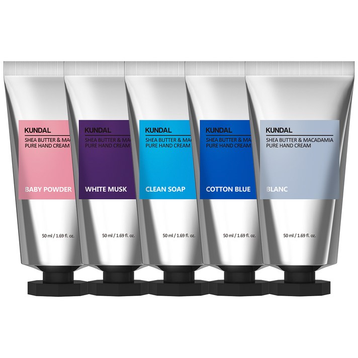 쿤달 퓨어 핸드크림 50ml 5종 문라이트 컬렉션, 1세트