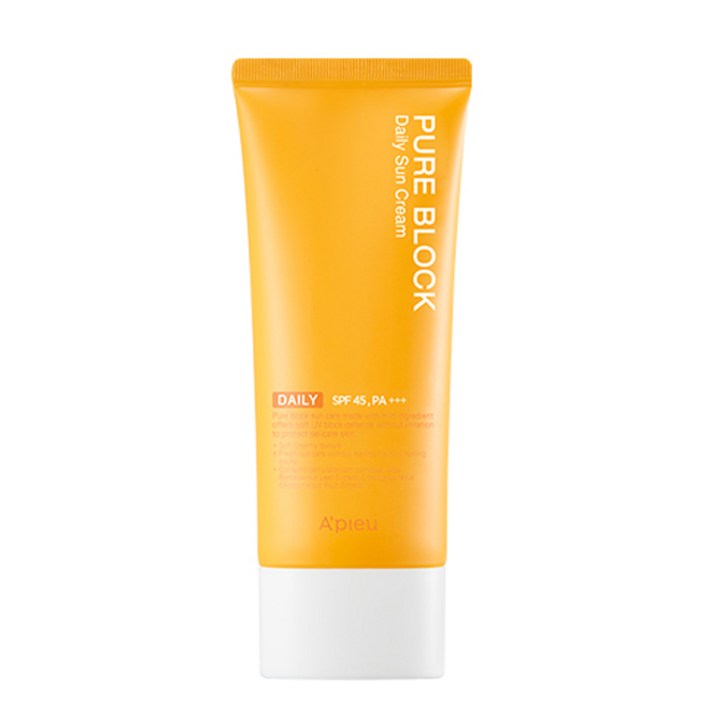 어퓨 퓨어 블록 내추럴 데일리 선크림 SPF45 PA+++, 100ml, 1개