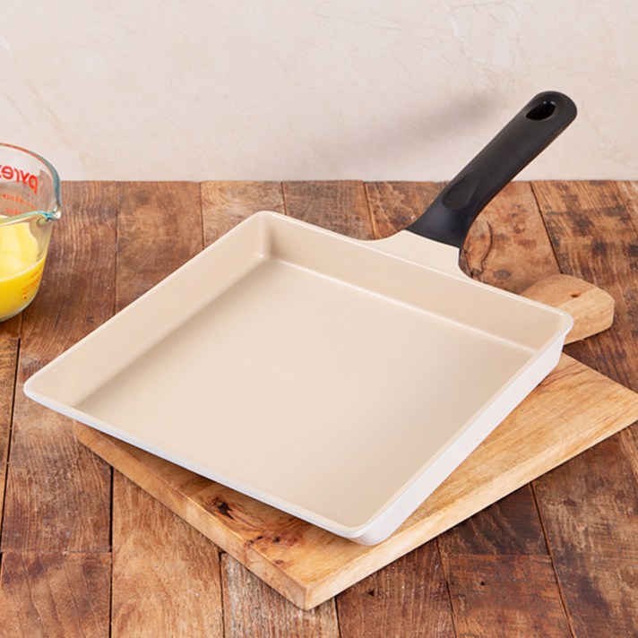 탐사 계란말이팬 크림베이지, 26 x 23 cm(대형), 1개