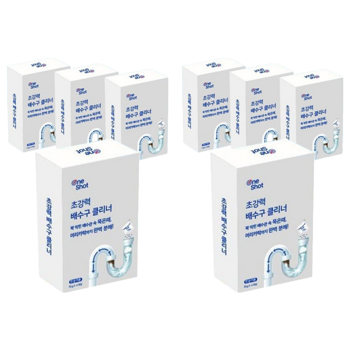 원샷 초강력 배수구 클리너, 120g, 2개