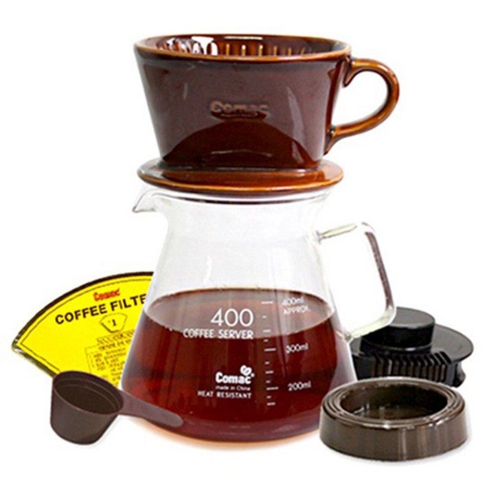 코맥 커피드립세트 400ml, 혼합 색상, 1세트