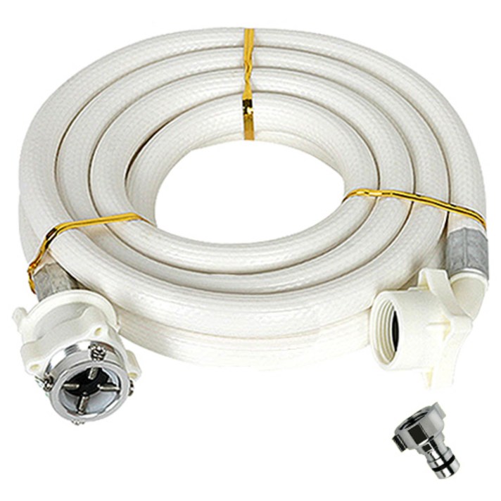 와이넷 PVC 세탁기 호스 5m + 커플링, 1세트