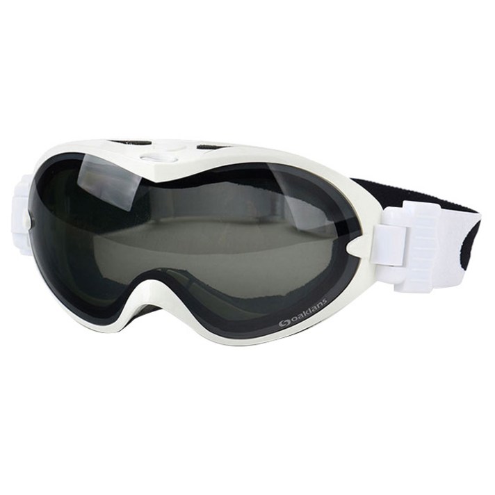 오클랜즈 S9 프리미엄 스키 보드용 고글, 화이트프레임 + 스모그렌즈