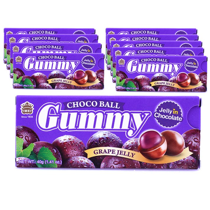 
                                                        이메이 구미초코볼 포도맛, 10개, 40g
                                                    