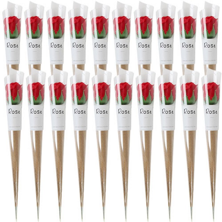 
                                                        포포팬시 크라프트 비누장미꽃 20p, 레드
                                                    