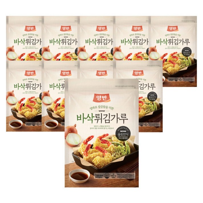 양반 바삭 튀김가루, 1kg, 10개입