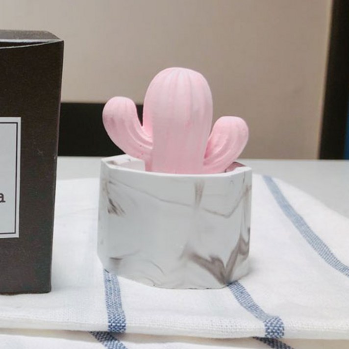 
                                                        미쁘다 육각마블선인장 석고방향제 핑크, 블랙체리
                                                    