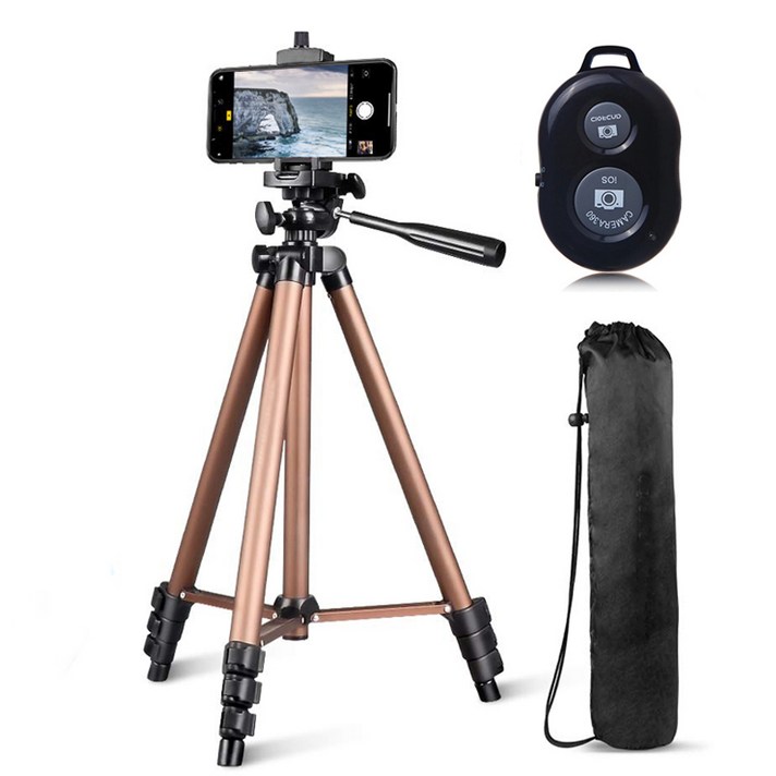 셀루미 브론즈 프리미엄 삼각대 풀세트 125cm, SEL-WT3130(블랙)
