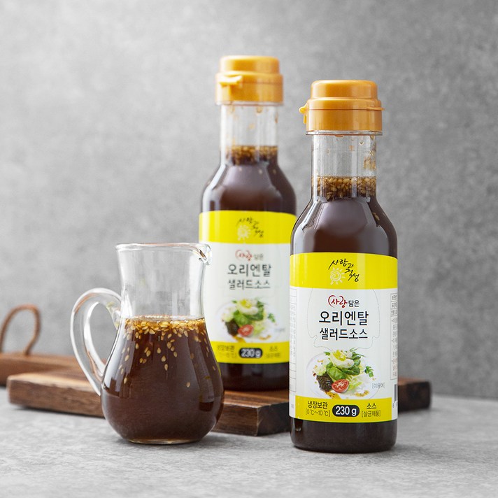 사랑과정성 사랑담은 오리엔탈 샐러드소스, 230g, 2개
