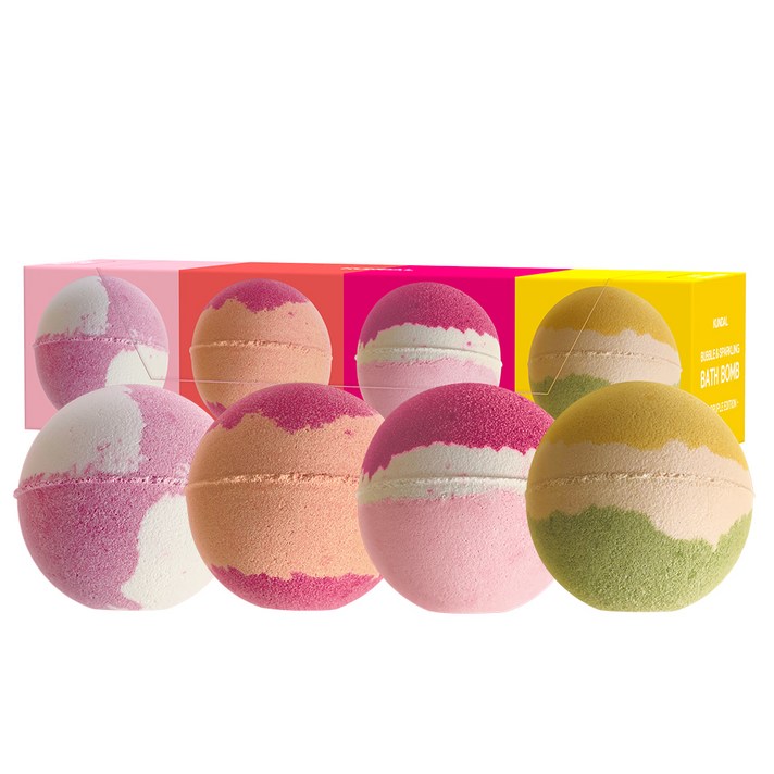 쿤달 배쓰밤 입욕제 팝컬렉션 4종 세트, 1세트