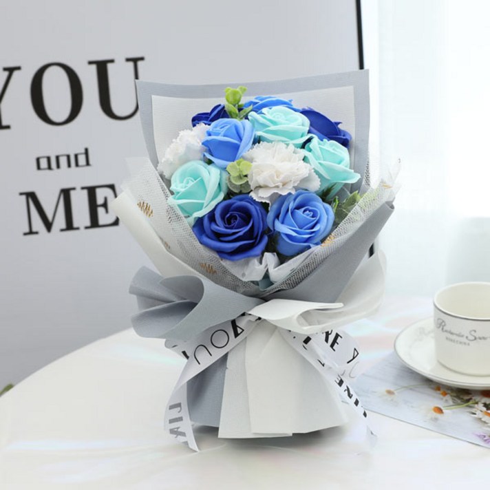 
                                                        이지플 조화 비누꽃 천사의 손길, 블루
                                                    